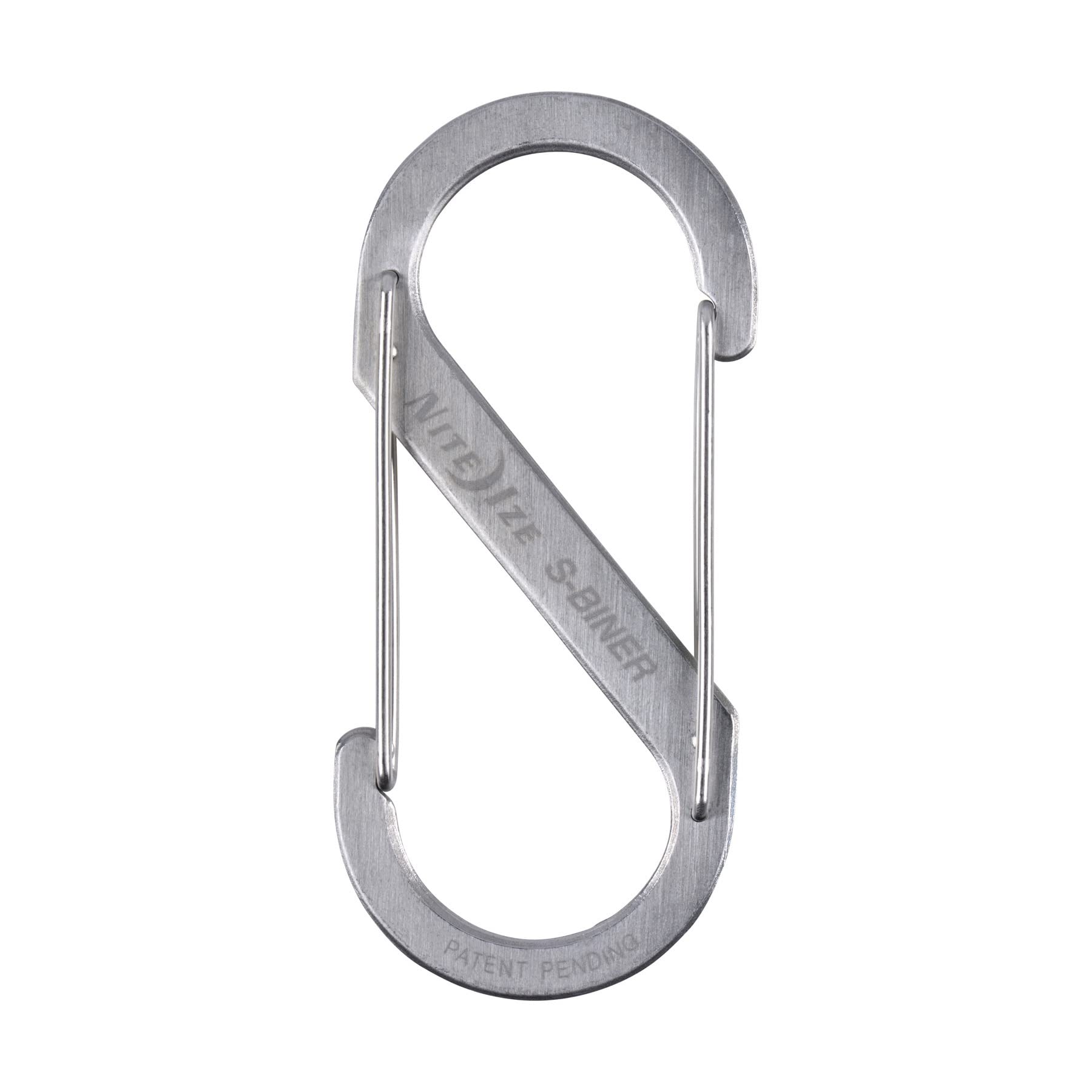 Nite Ize Stainless S-Biner links two zipper sliders on a backpack.
