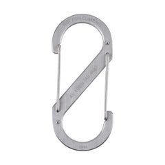 Nite Ize Stainless S-Biner hanging items from a purse strap.
