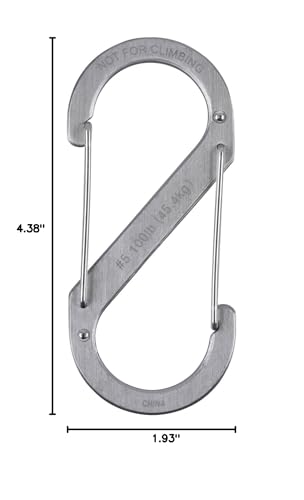 Nite Ize Stainless S-Biner securing a tool to a belt for quick access.