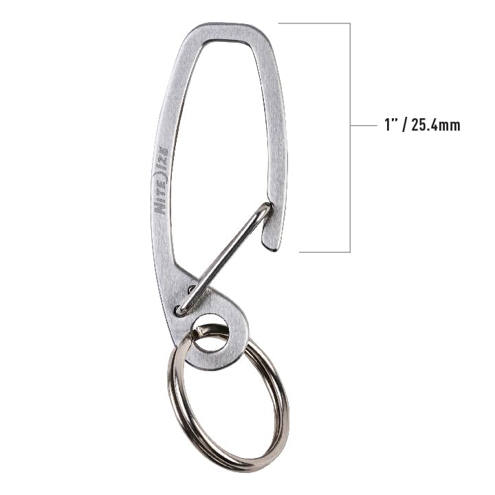 Nite Ize Deep Pocket features stainless steel construction with a reliable wire gate.