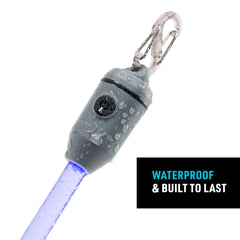 Nite Ize Glow Stick submerged to show waterproof design