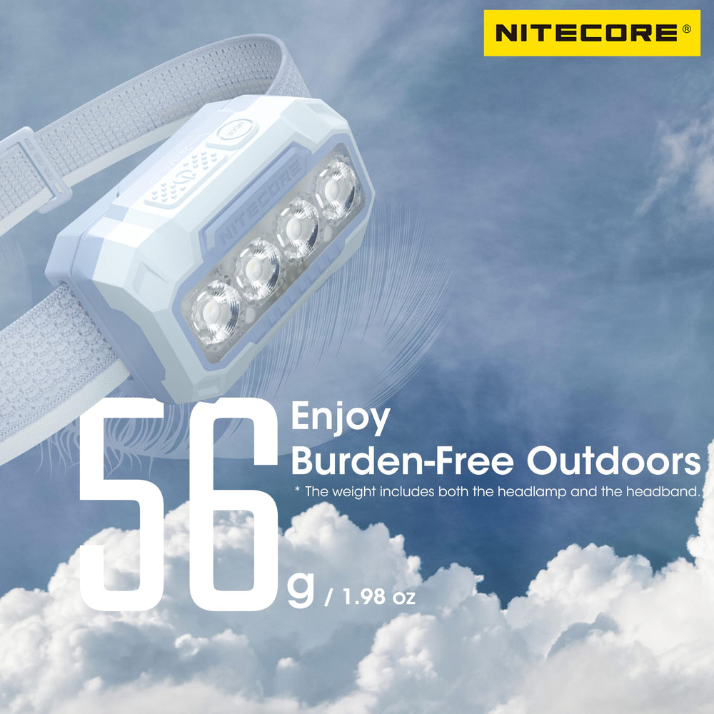 Nitecore HA23 red light mode preserves night vision.