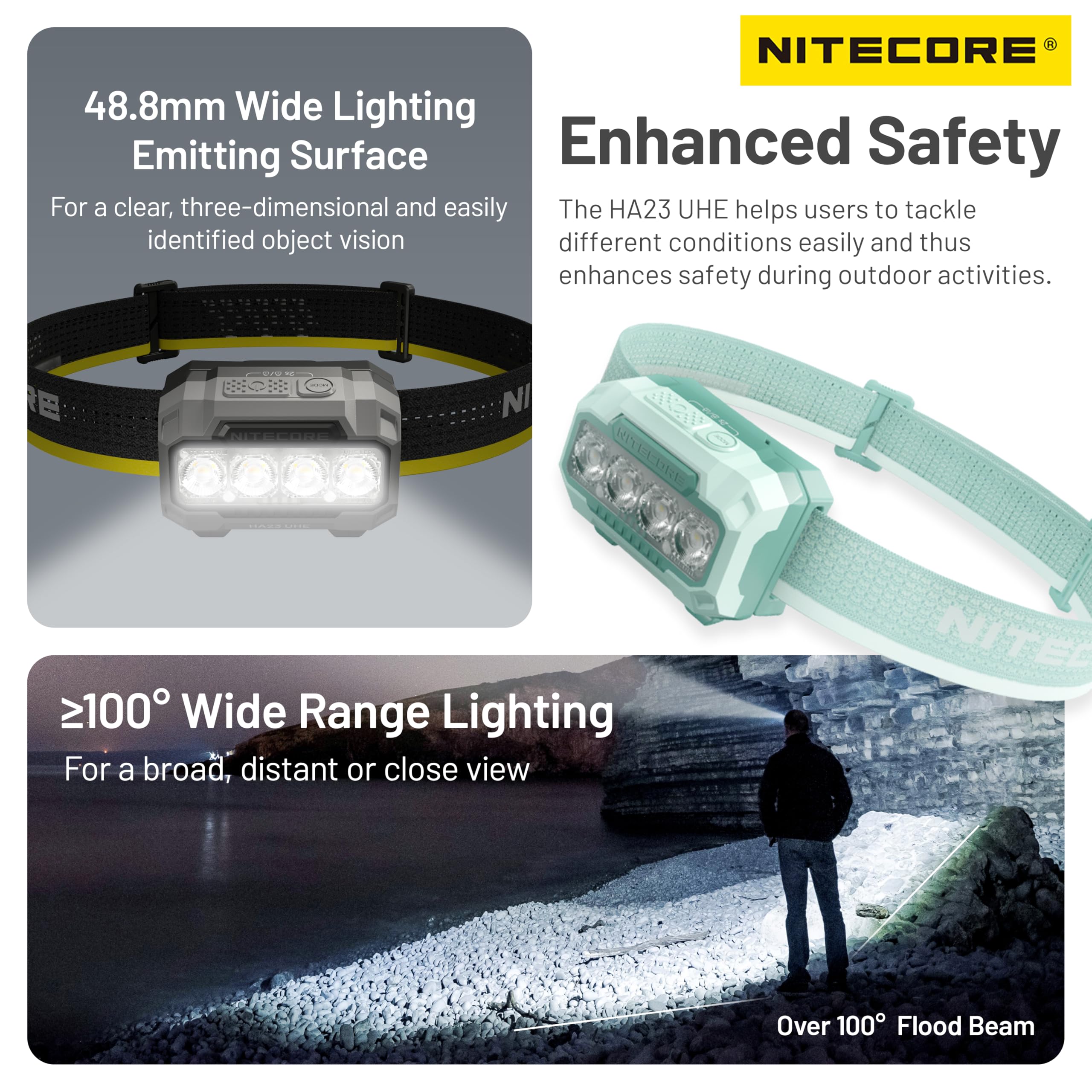 Nitecore HA23 dimensions and weight indicate portable carry.