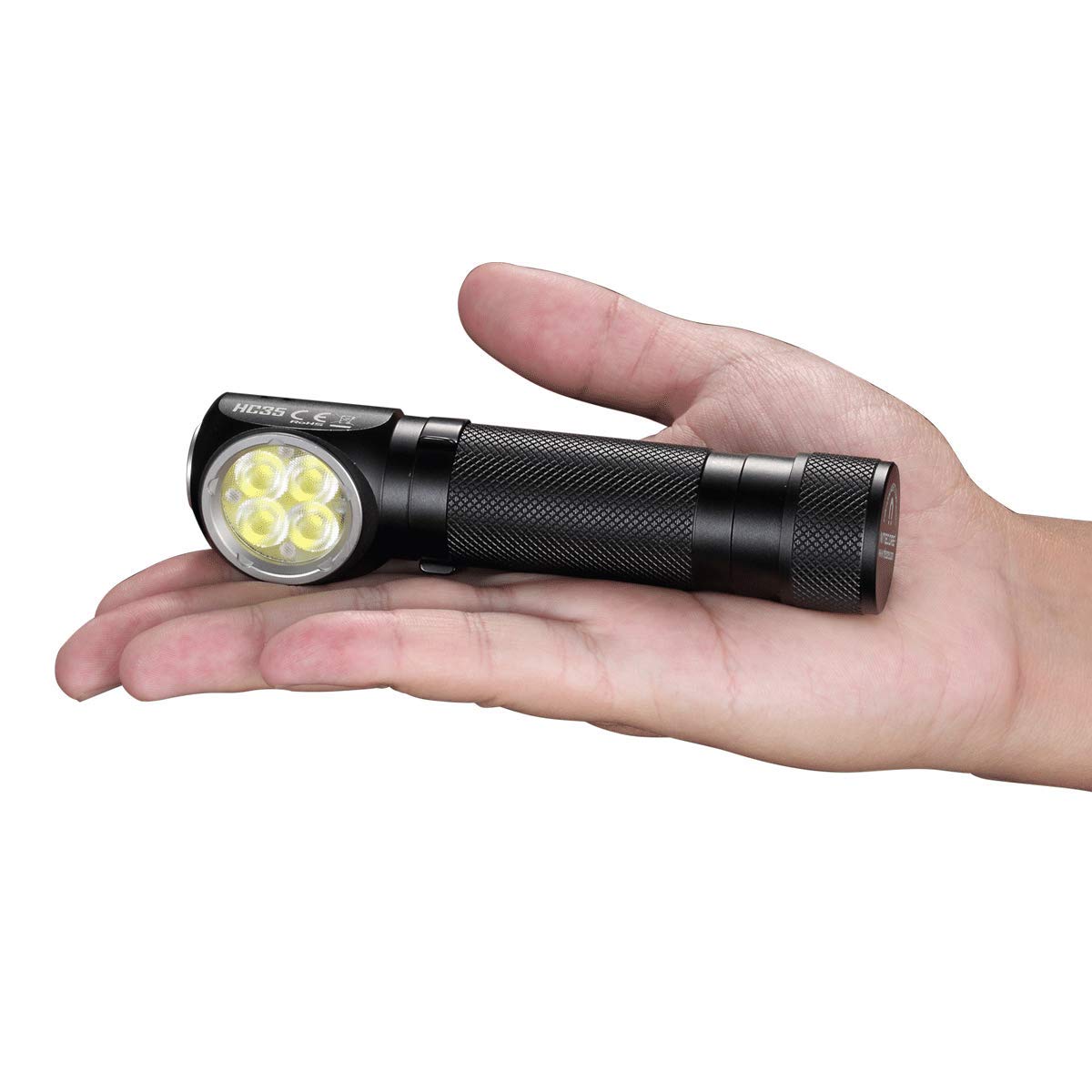 Nitecore HC35 single switch for quick brightness and mode selection