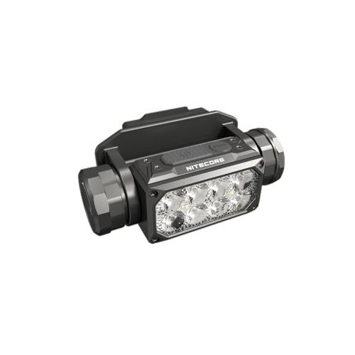 Nitecore HC65M-UHE headlamp red light for low-visibility signaling.
