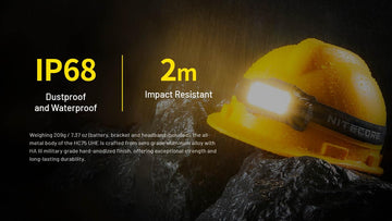 Nitecore HC75 ships with NL2155HP pre-installed for immediate operation.
