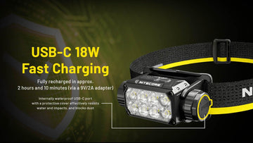 Nitecore HC75 package includes storage case and ready-to-use components.