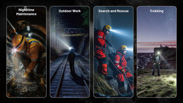 Nitecore HC75 offers five white levels and two red modes for signaling and night vision.
