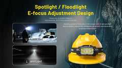Nitecore HC75 UHE delivers 192m beam for long-range visibility.