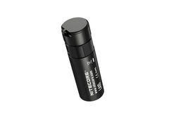 Nitecore LA10 mini camp lantern side angle shows bright outdoor illumination