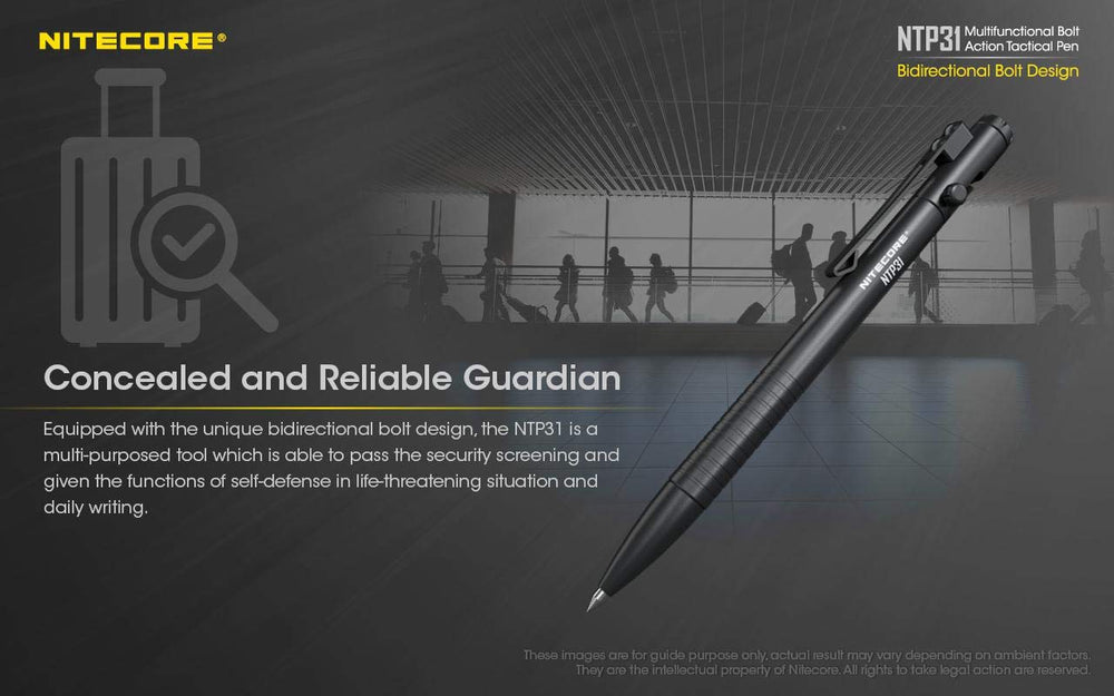 Nitecore NTP31 pocket clip securely keeping tool accessible