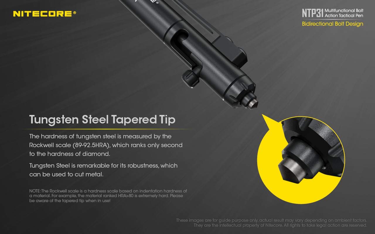 Nitecore NTP31 writing tip ready for note taking