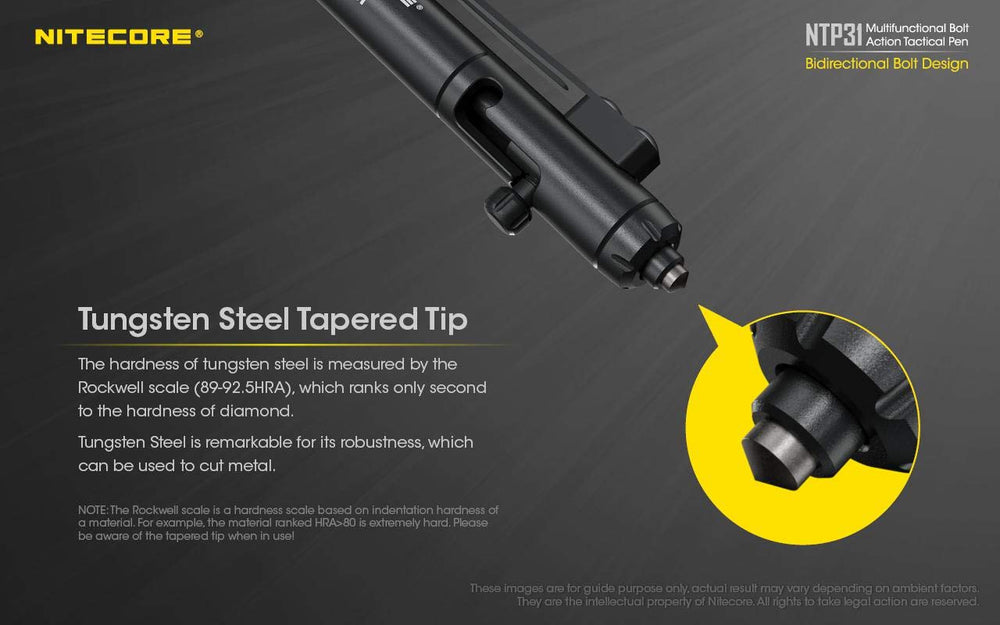 Nitecore NTP31 writing tip ready for note taking