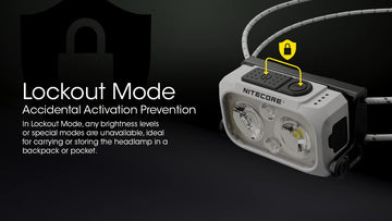 Nitecore NU21 sticker included for customizing gear.