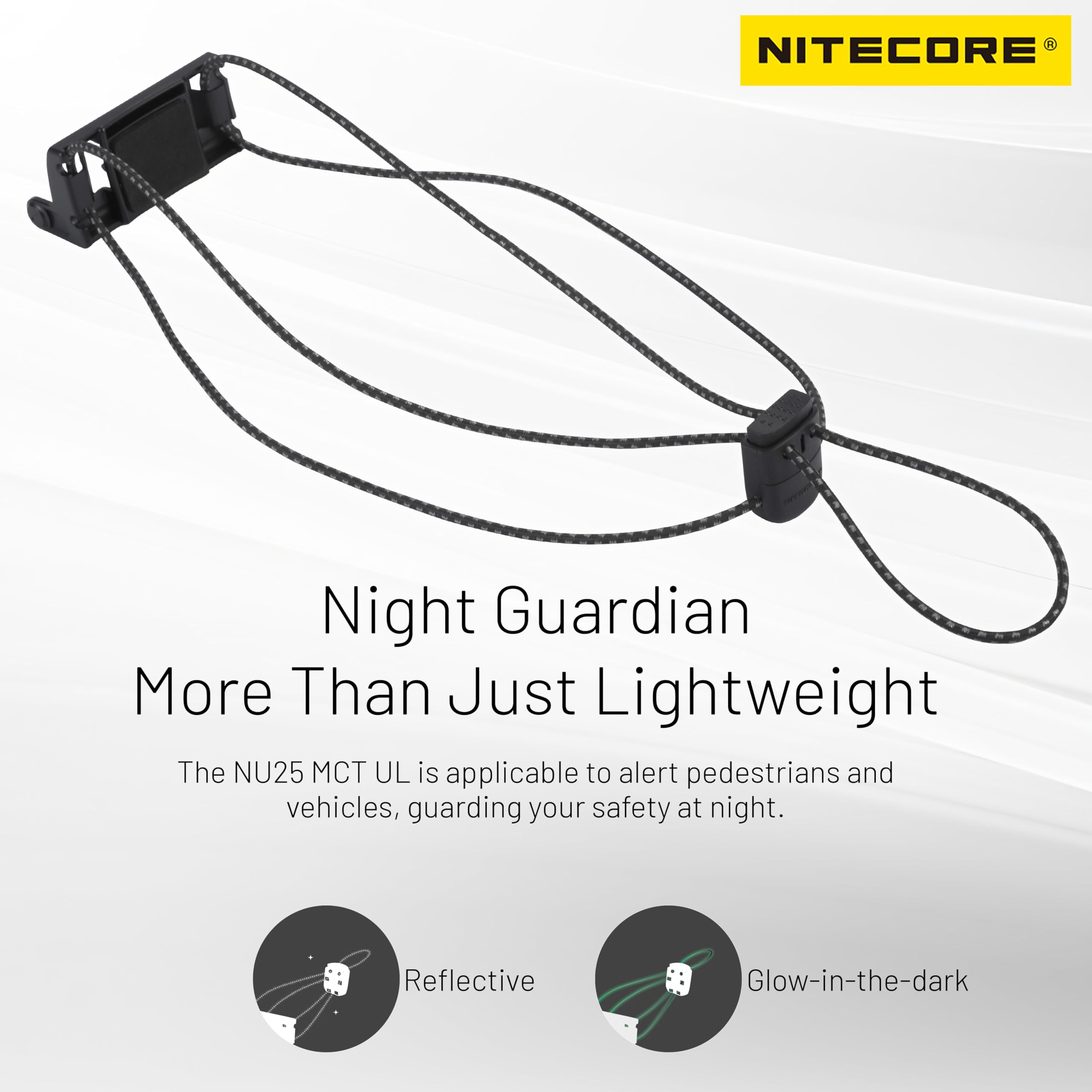 Nitecore NU25 MCT UL built-in battery supports longer outings on trails