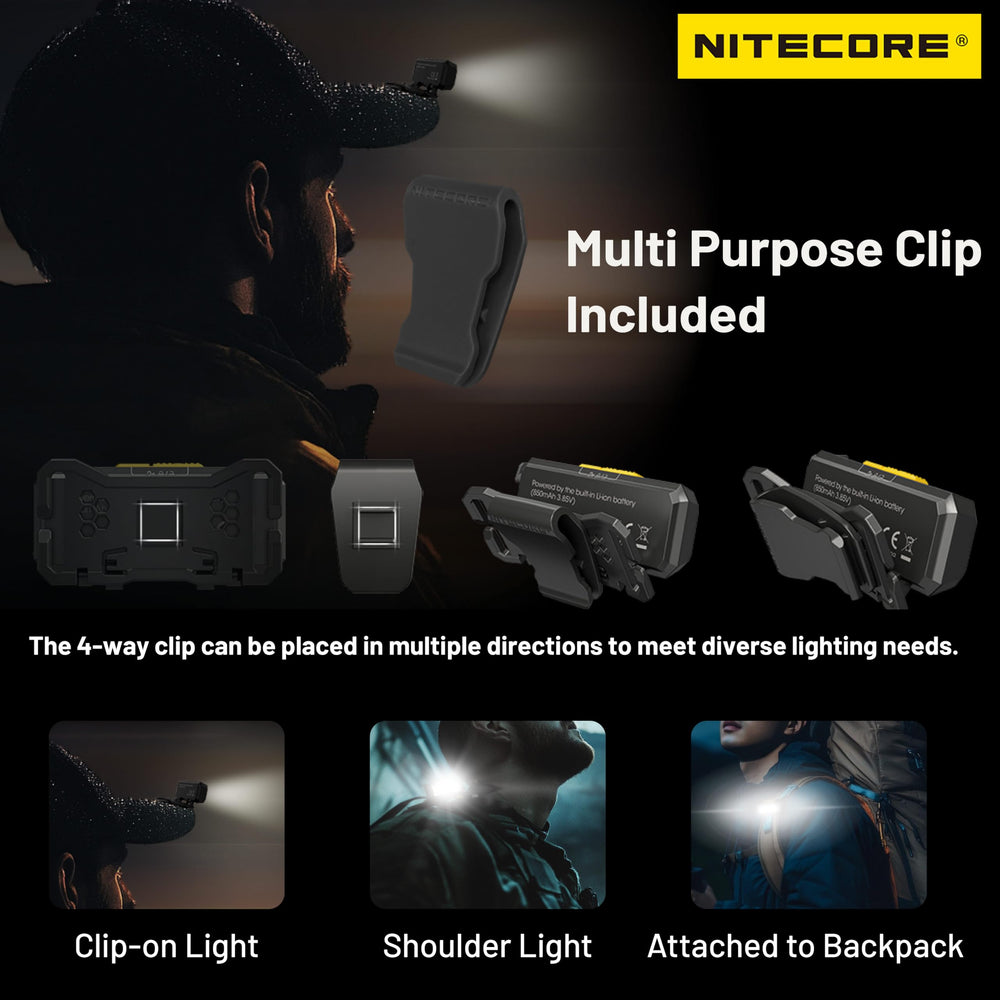 Nitecore NU27 compact build at 56g for portable reliability.
