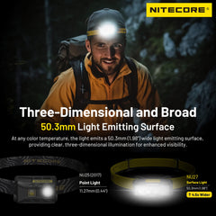 Nitecore NU27 red auxiliary light supports night navigation.