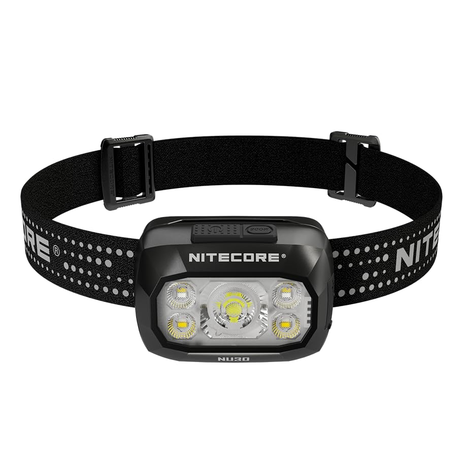 Nitecore NU30 red beam preserves night vision during camping