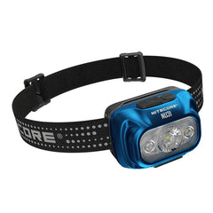 Nitecore NU31 worn on head for reliable night navigation.