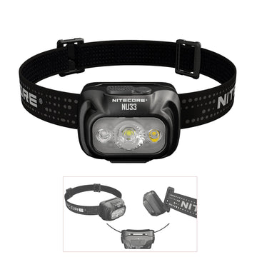 NU33 front view headlamp offers compact, hands-free brightness for outdoor tasks.