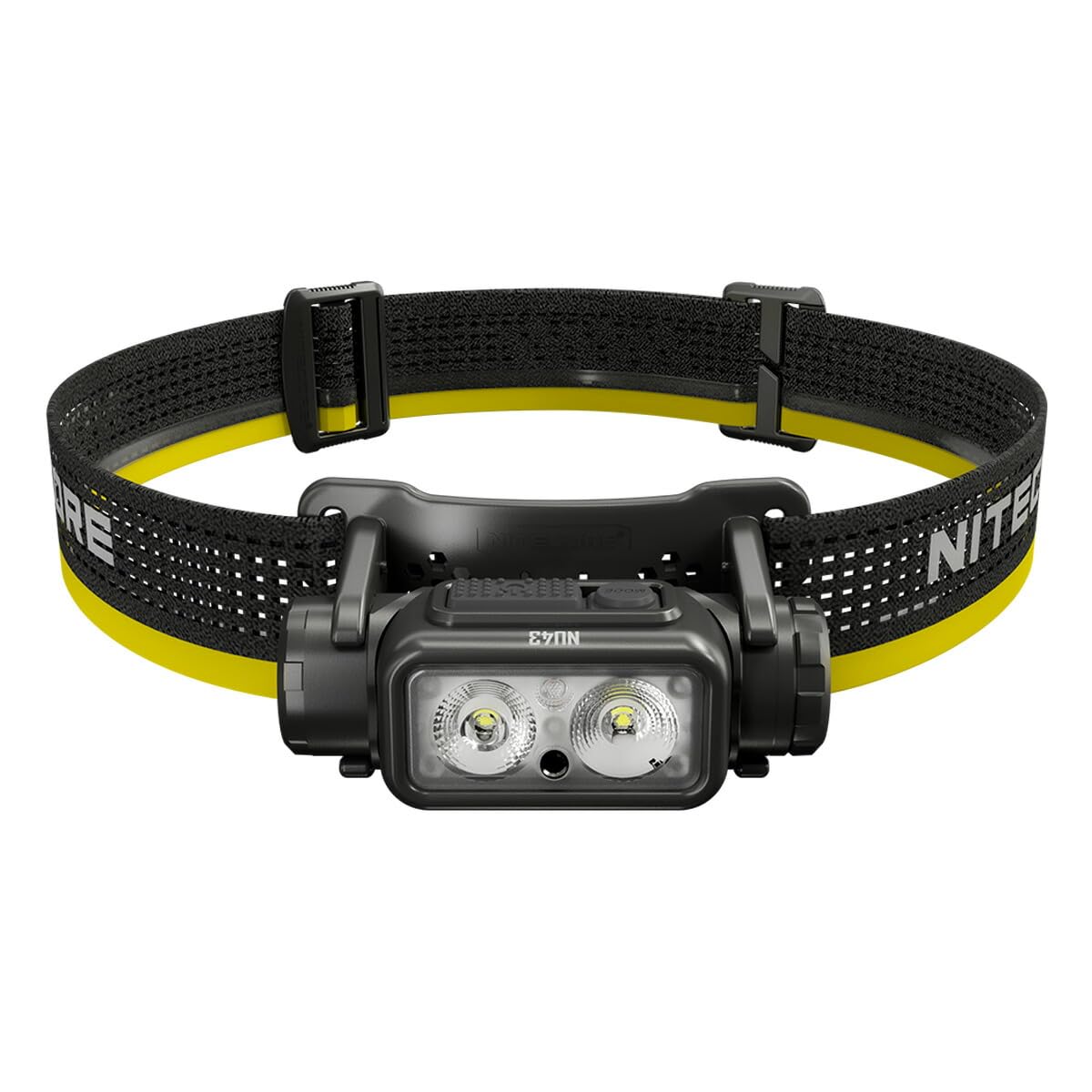 Nitecore NU43 front view headlamp for lightweight, hands-free illumination