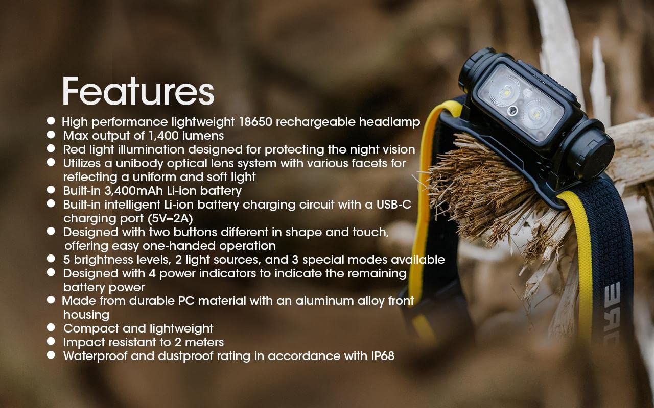 Nitecore NU43 night usage demonstrating effective illumination in low light