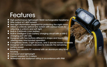 Nitecore NU43 night usage demonstrating effective illumination in low light