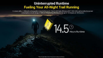 Durable IP66-grade Nitecore UT27 MCT Pro in wet conditions