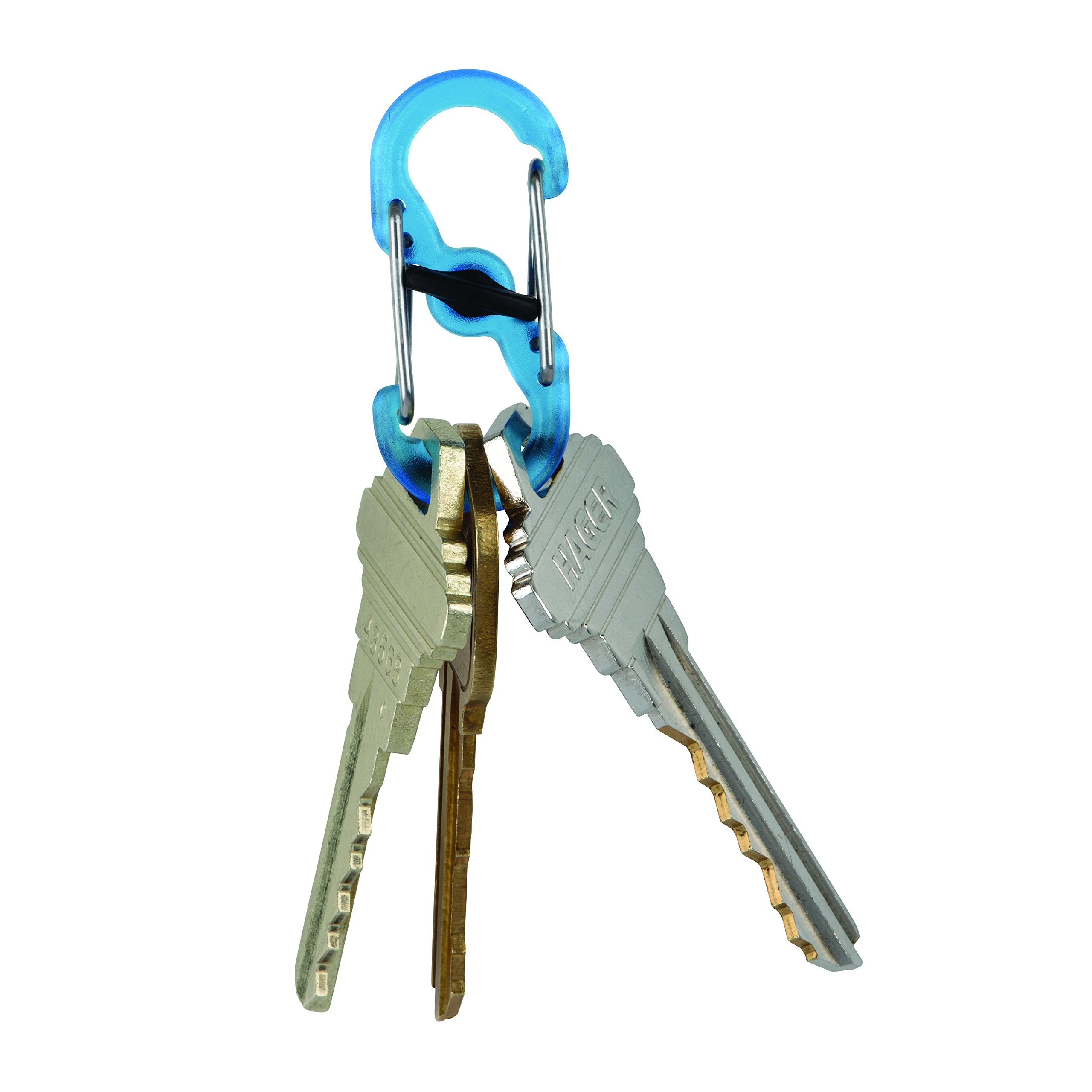 Stainless steel gates provide durable clip points for everyday use.