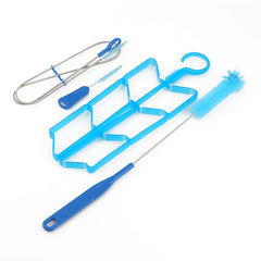 NIZUUONE complete hydration bladder cleaning kit with compact brushes for easy maintenance.