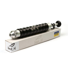 Locking nozzle close-up on aluminum injector