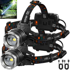 NJ FOREVER LED headlamp bright-setup for clear night visibility