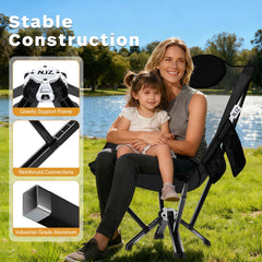 NJZ high-back chair ripstop nylon seat highlights tear resistance