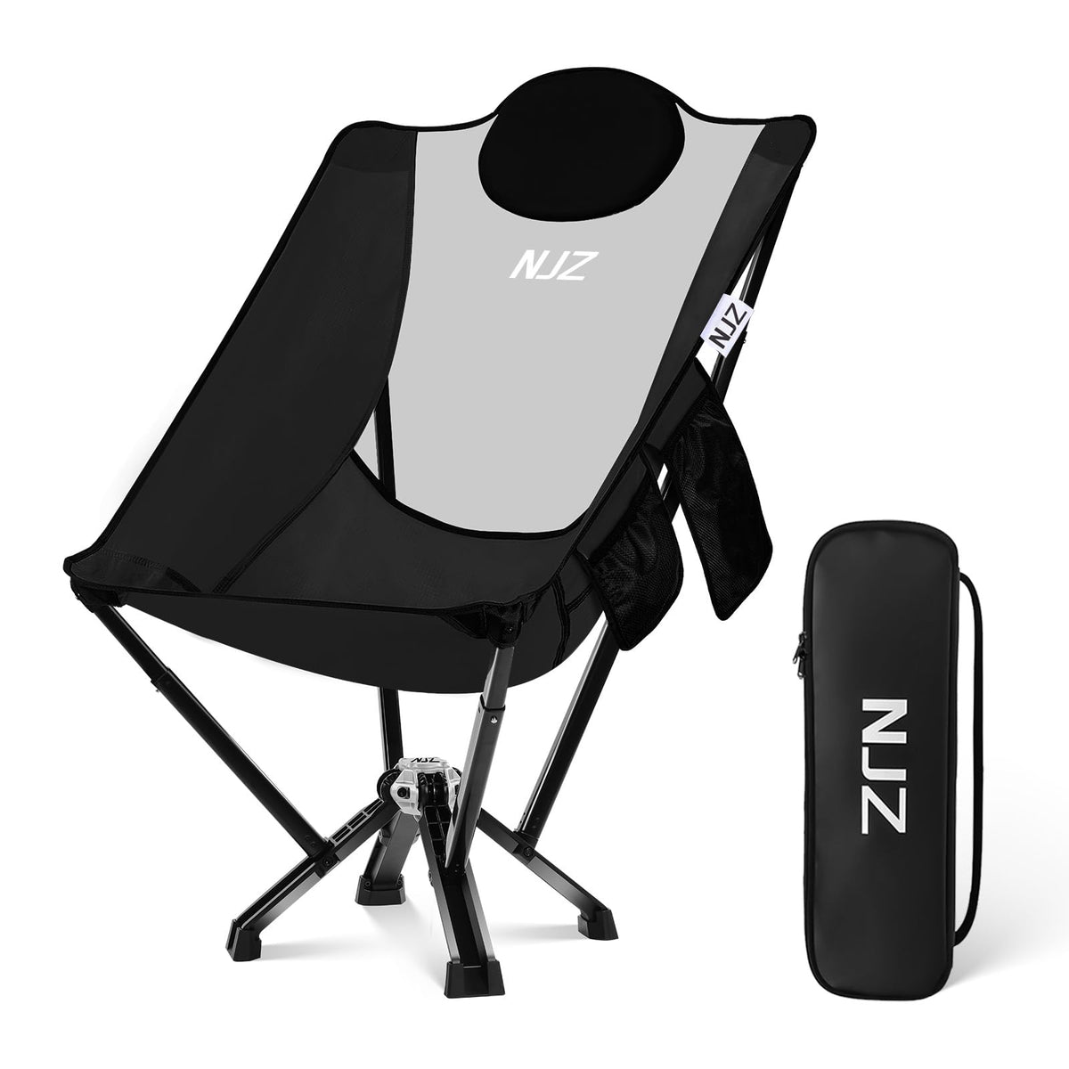 NJZ high-back foldable chair folded compact for portable seating