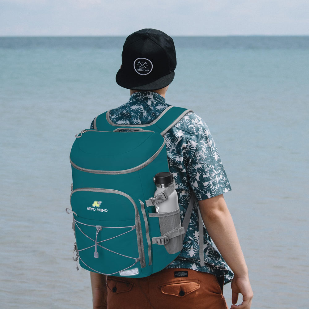 N NEVO RHINO Backpack Cooler waterproof materials withstand rain and splashes.