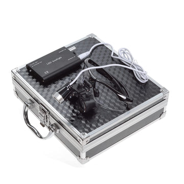 NNSKI aluminum box protects loupes during transport