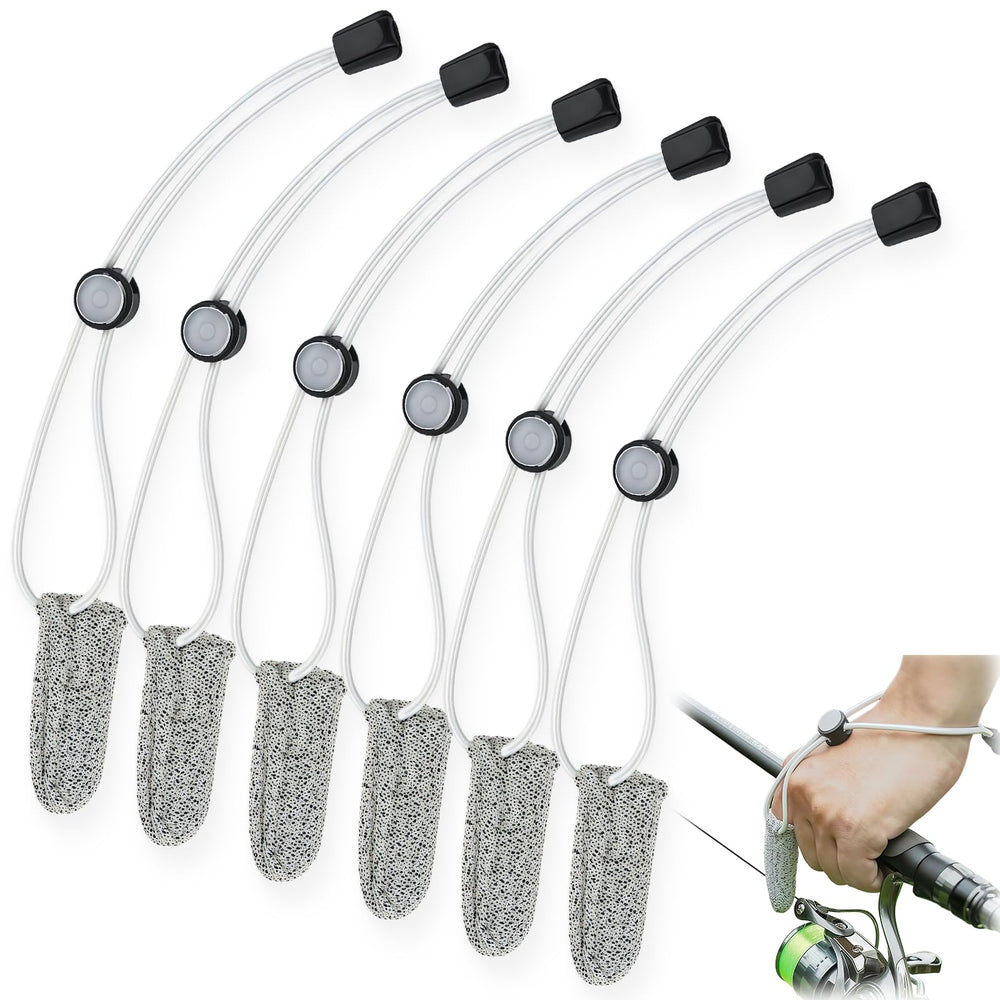 Six-pack No-Slip Fishing Gloves packaging front view