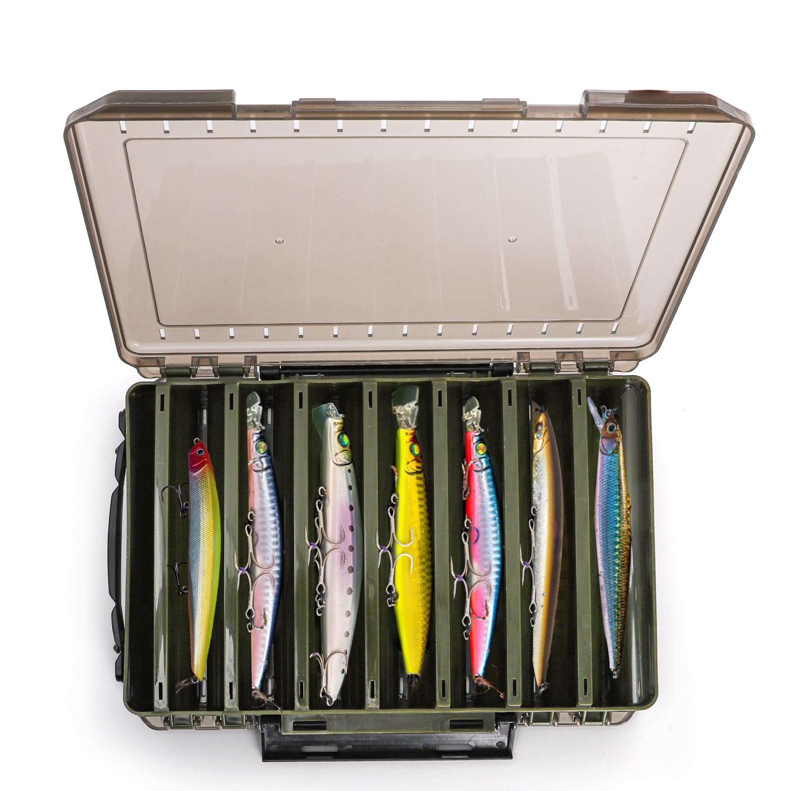 Dimensions and compact design of Noamus tackle boxes