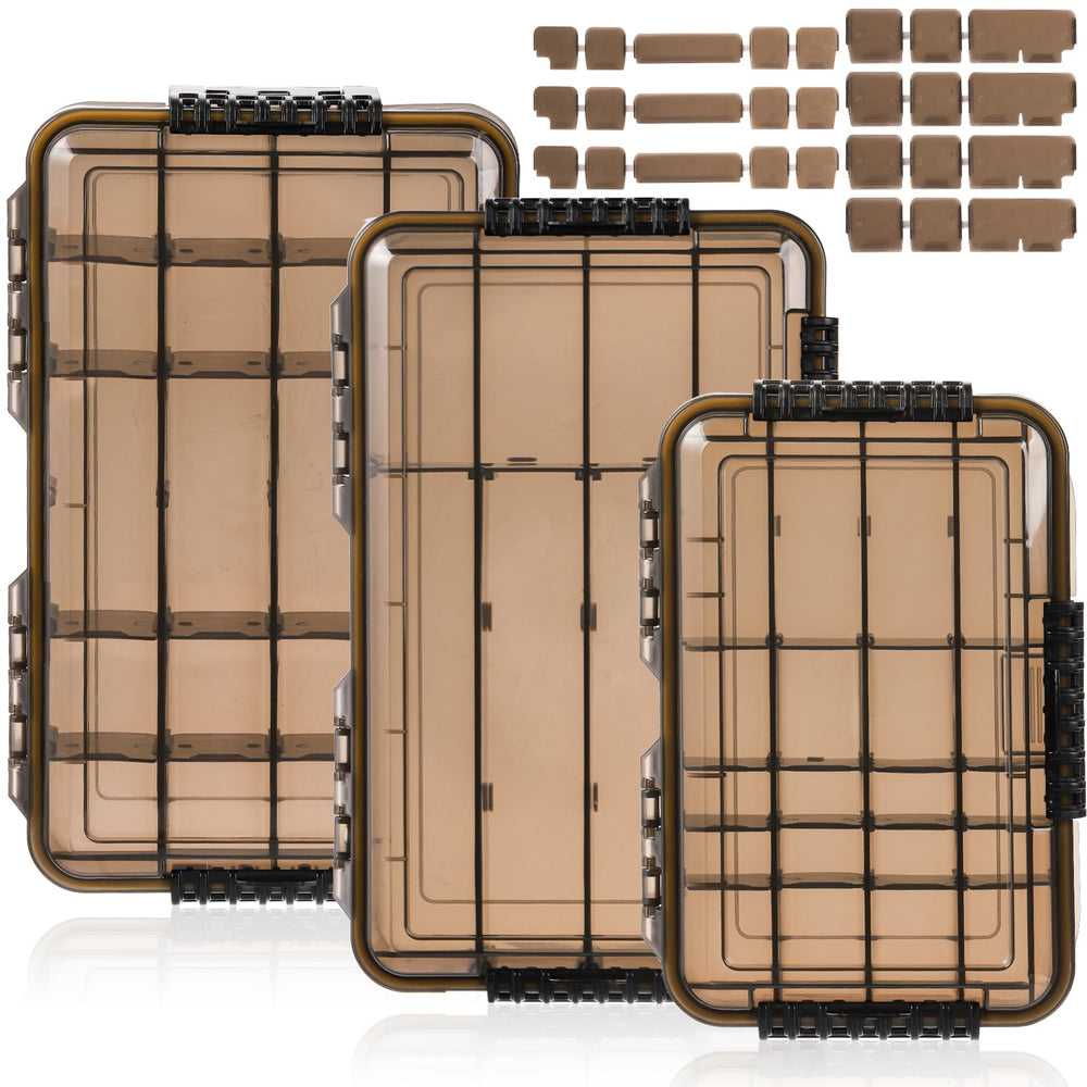 Noamus 3-pack tackle boxes front view