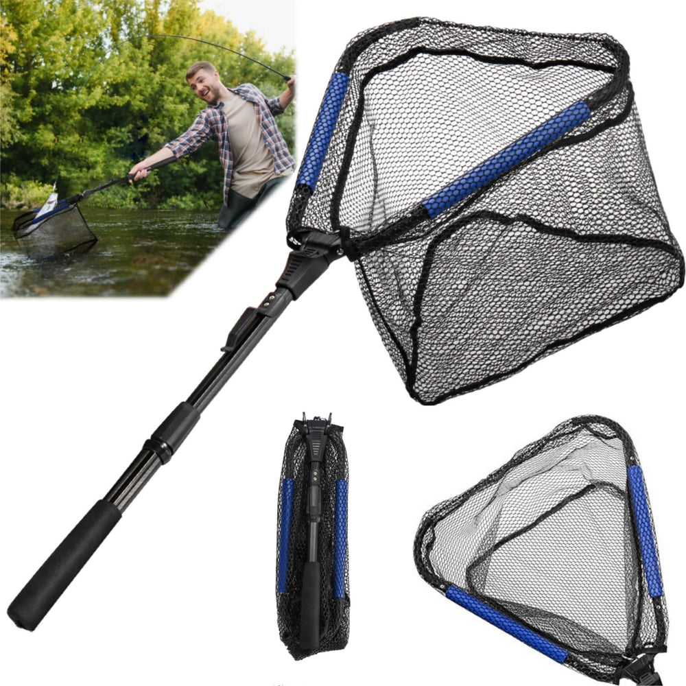 Noamus floating fishing net with extended collapsible telescopic handle