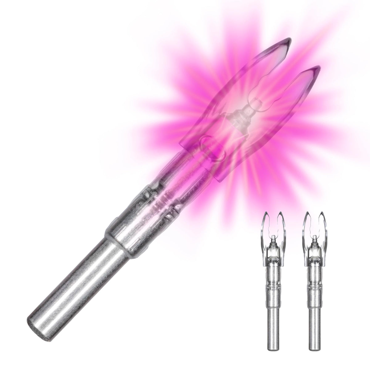 Nockturnal-S NT-312 pink lighted nock, 3-pack