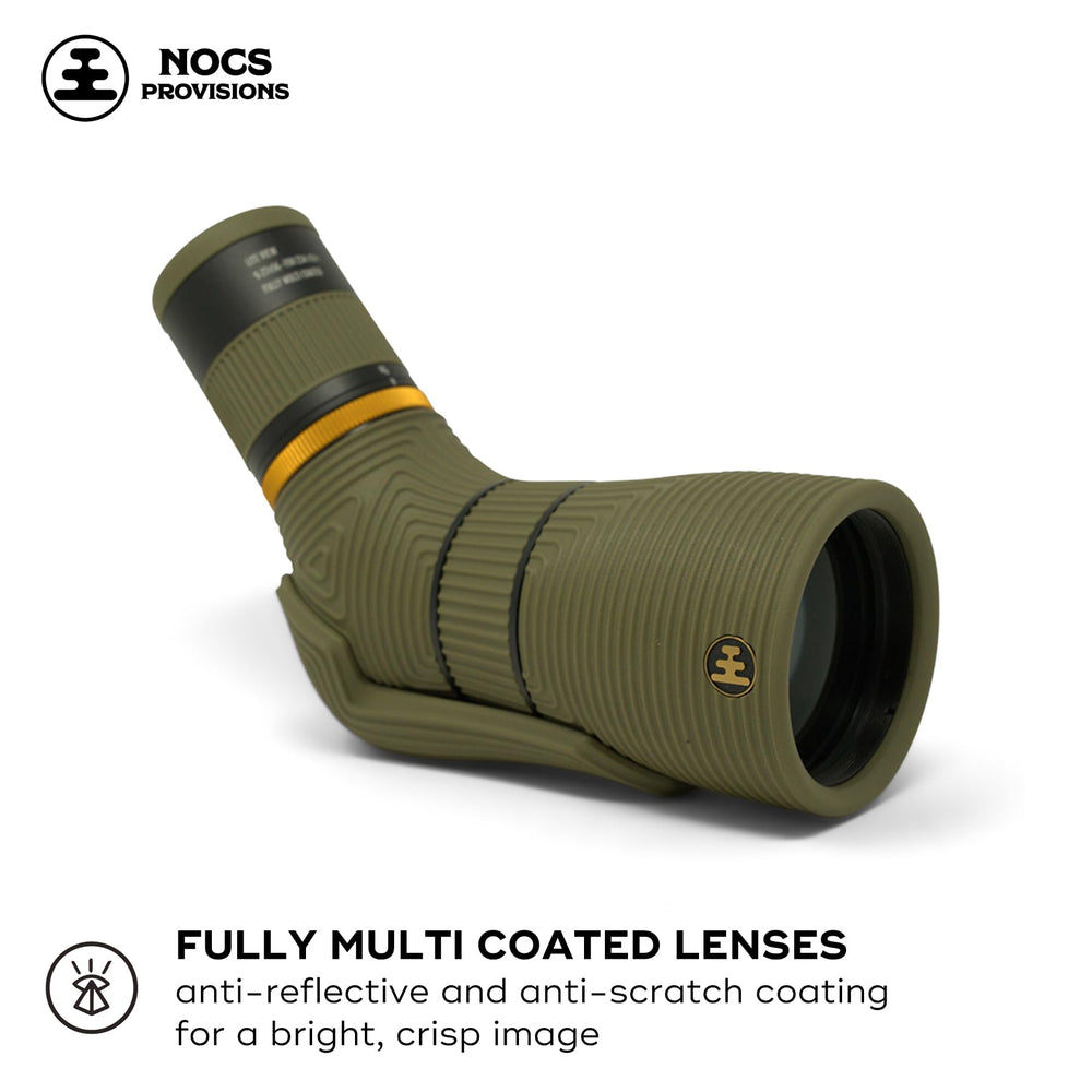 Nocs Provisions Lite View side grip shot emphasizing rugged grip for outdoor handling