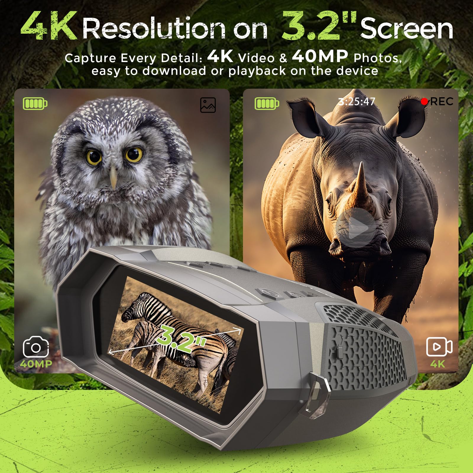 NoctiView brightness and IR modes dial adapts to twilight or dark scenarios