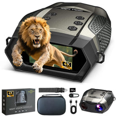 NoctiView night vision goggles 4K display delivers crisp night footage for wildlife watching
