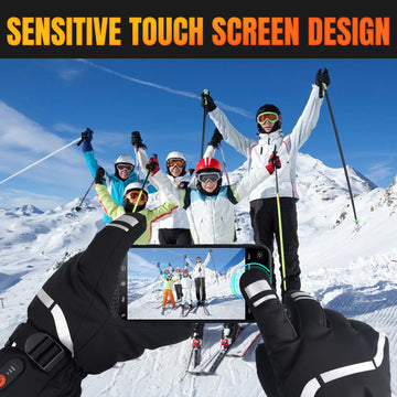 Nodinsy heated gloves powered by 7.4V battery pack for extended warmth