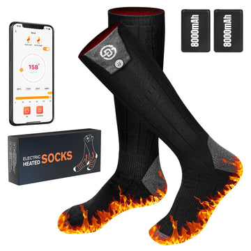 Nodinsy heated-socks battery-dock shows dual batteries for all-day warmth.