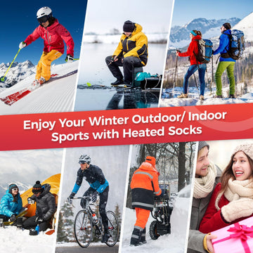 Nodinsy heated-socks foot-coverage zone demonstrates full-toe warmth outdoors.