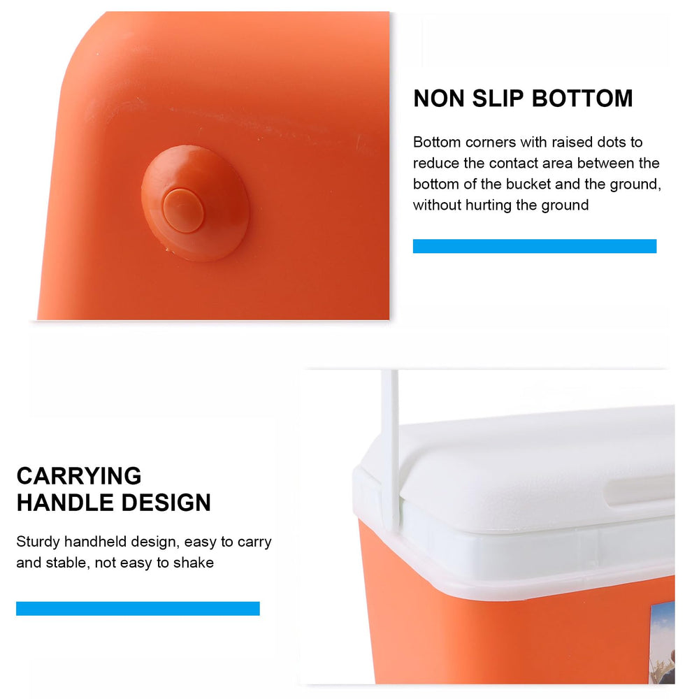 NOENNULL 8L insulated cooler orange outdoor camping scene for meals and drinks