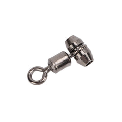 NOENNULL brass 3-way swivel assembly showing easy line setup