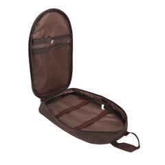 NOENNULL brown multi-pocket camping organizer makes packing utensils quick and efficient.